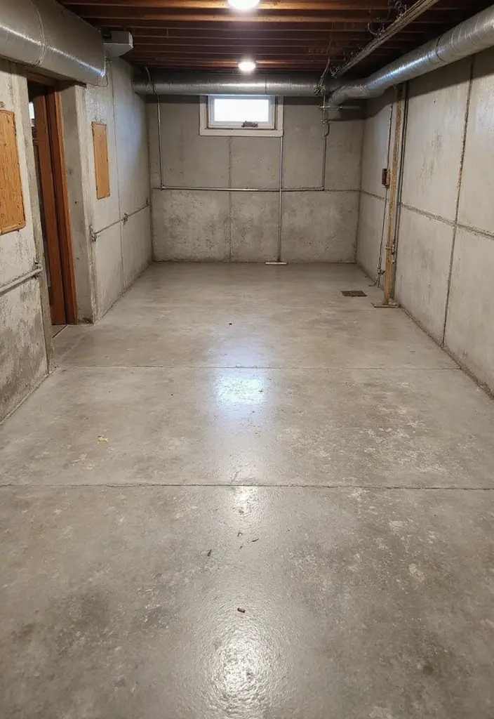 28 Concrete Basement Floor Ideas That Solve Design Woes 8 28 Concrete Basement Floor Ideas That Solve Design Woes - 8. Textured Concrete for a Unique Touch