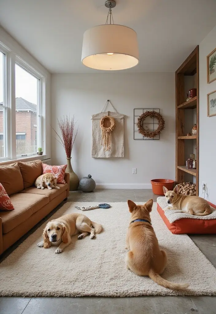 28 Finished Basement Floor Plans That Families Adore 21 28 Finished Basement Floor Plans That Families Adore - 21. Playful Pet Area