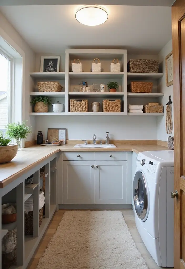 28 Finished Basement Floor Plans That Families Adore 8 28 Finished Basement Floor Plans That Families Adore - 8. Functional Laundry Room