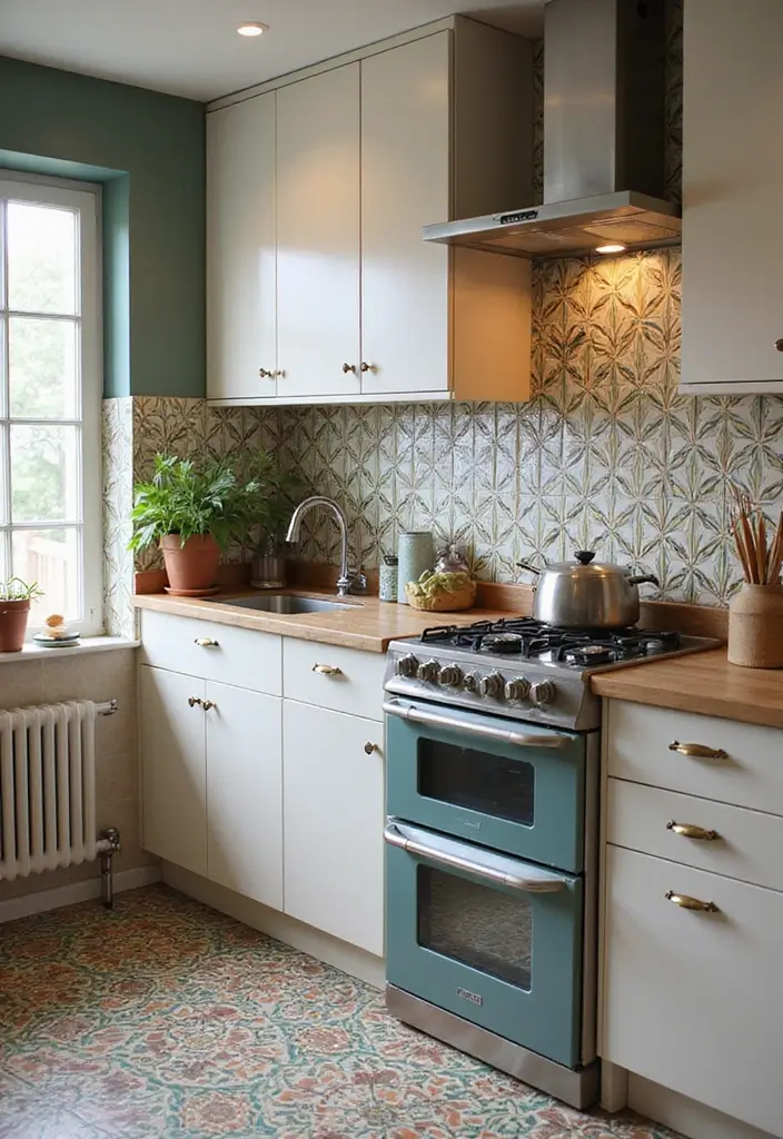 28 Kitchen Floor Inspirations That Balance Style & Function 28 28 Kitchen Floor Inspirations That Balance Style & Function - 28. Unique Art Deco Tiles