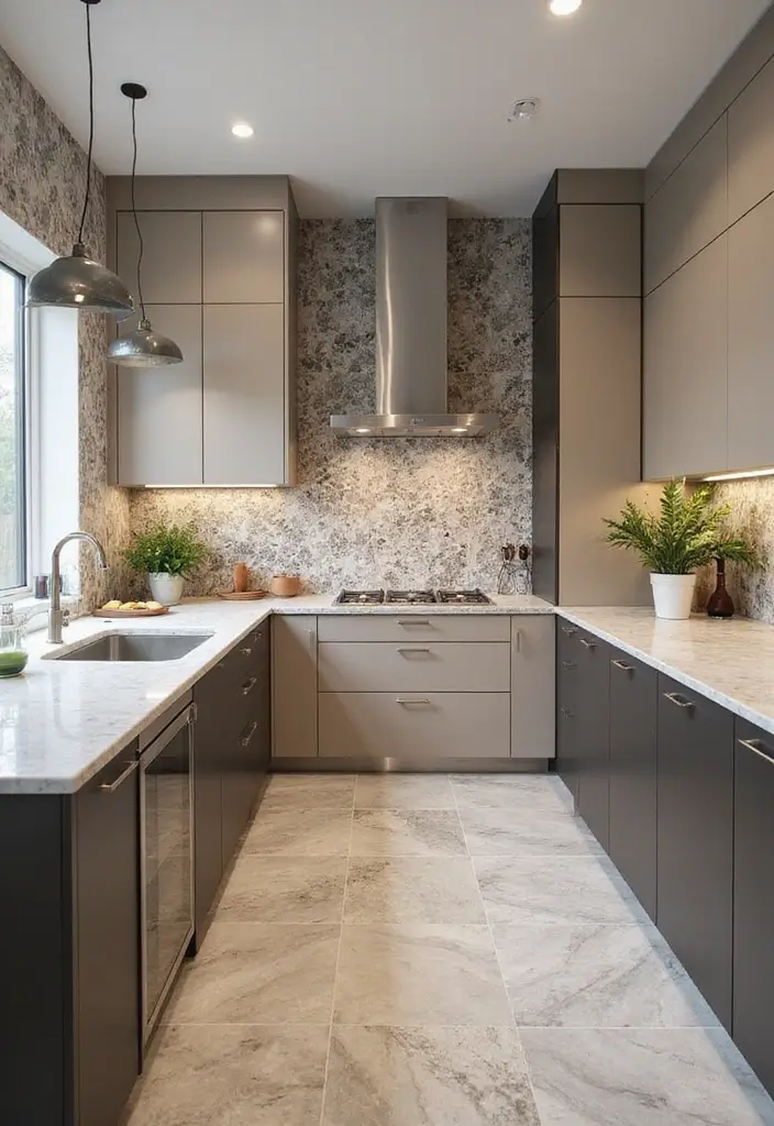 28 Kitchen Floor Inspirations That Balance Style & Function 4 28 Kitchen Floor Inspirations That Balance Style & Function - 4. Stylish Ceramic Tiles