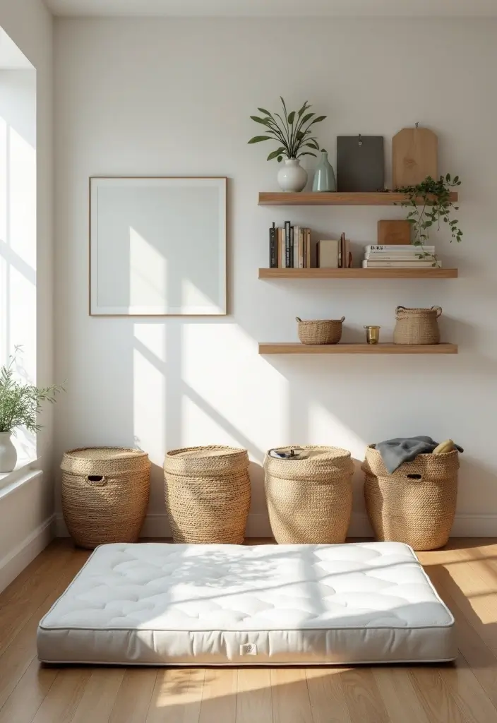 28 Mattress on the Floor Aesthetic Ideas That Feel Cozy 13 28 Mattress on the Floor Aesthetic Ideas That Feel Cozy 13. Stylish Storage Solutions