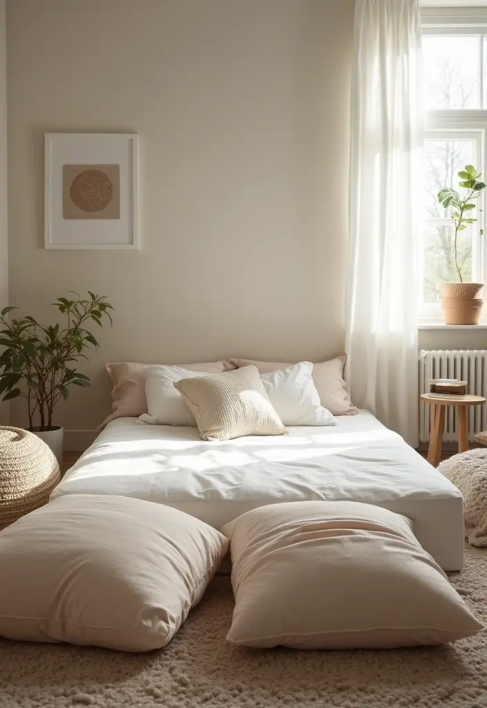 28 Mattress on the Floor Aesthetic Ideas That Feel Cozy 25 28 Mattress on the Floor Aesthetic Ideas That Feel Cozy 25. Soft Floor Pillows