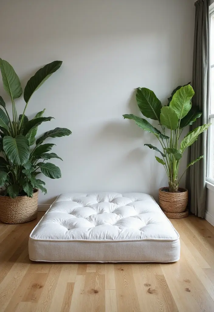 28 Mattress on the Floor Aesthetic Ideas That Feel Cozy 3 28 Mattress on the Floor Aesthetic Ideas That Feel Cozy 3. Embrace Natural Elements