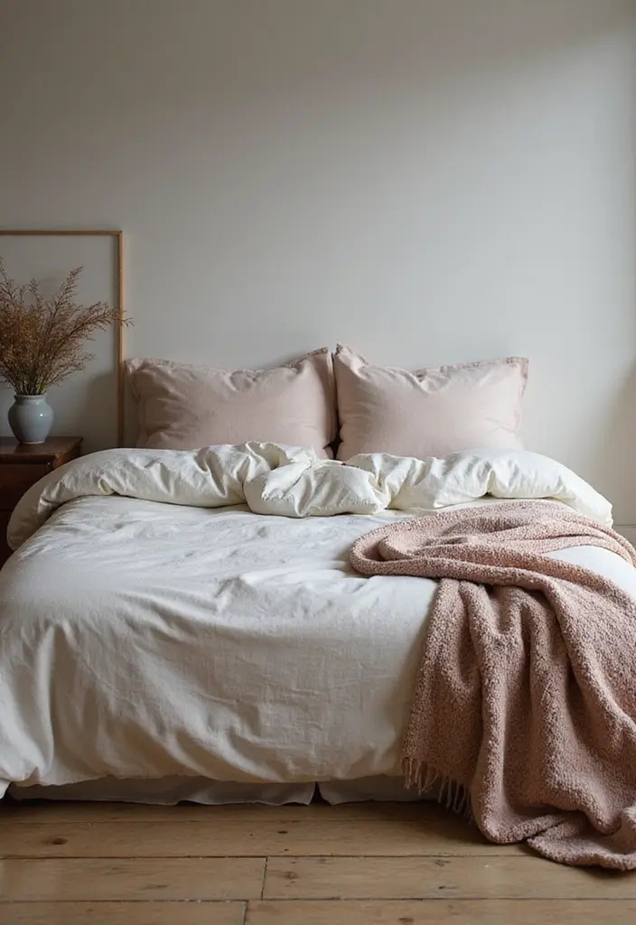 28 Mattress on the Floor Aesthetic Ideas That Feel Cozy 9 28 Mattress on the Floor Aesthetic Ideas That Feel Cozy 9. Choosing the Right Bedding