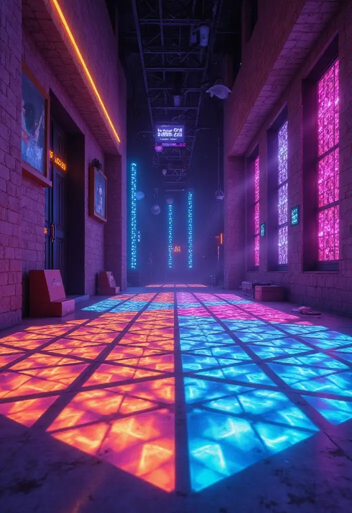 28 Minecraft Floor Patterns That Gamers Love Building 14 28 Minecraft Floor Patterns That Gamers Love Building - 14. Neon Lights