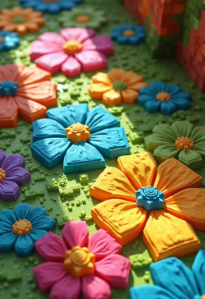 28 Minecraft Floor Patterns That Gamers Love Building 18 28 Minecraft Floor Patterns That Gamers Love Building - 18. Floral Patterns