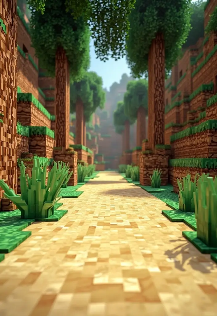 28 Minecraft Floor Patterns That Gamers Love Building 21 28 Minecraft Floor Patterns That Gamers Love Building - 21. Desert Oasis