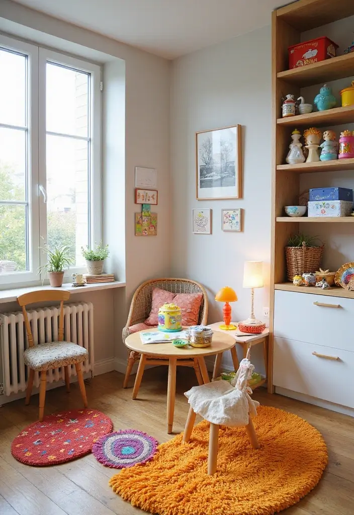 28 Small Apartment Floor Plans That Save Space Beautifully 19 28 Small Apartment Floor Plans That Save Space Beautifully - 19. The Playful Kids' Corner