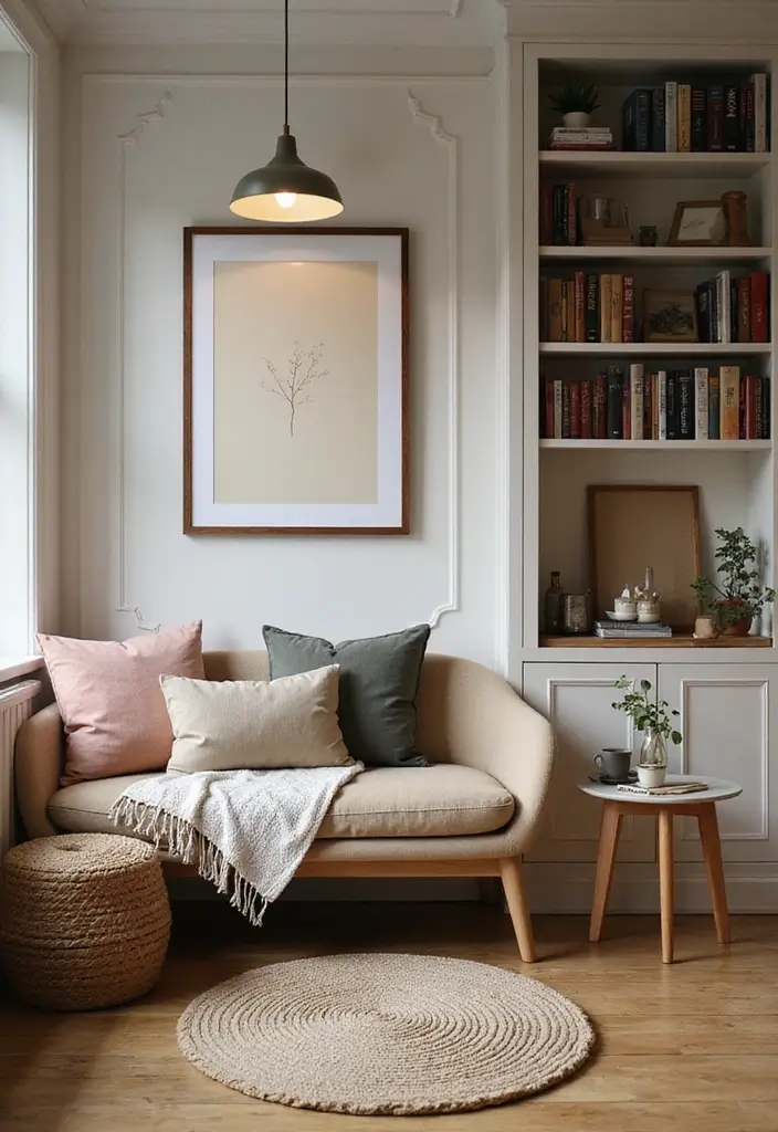 28 Small Apartment Floor Plans That Save Space Beautifully 8 28 Small Apartment Floor Plans That Save Space Beautifully - 8. The Cozy Nook