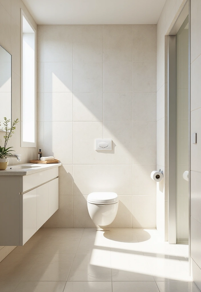 28 Small Bathroom Floor Tile Ideas That Look Spacious 25 28 Small Bathroom Floor Tile Ideas That Look Spacious - 25. Glossy Finish Tiles