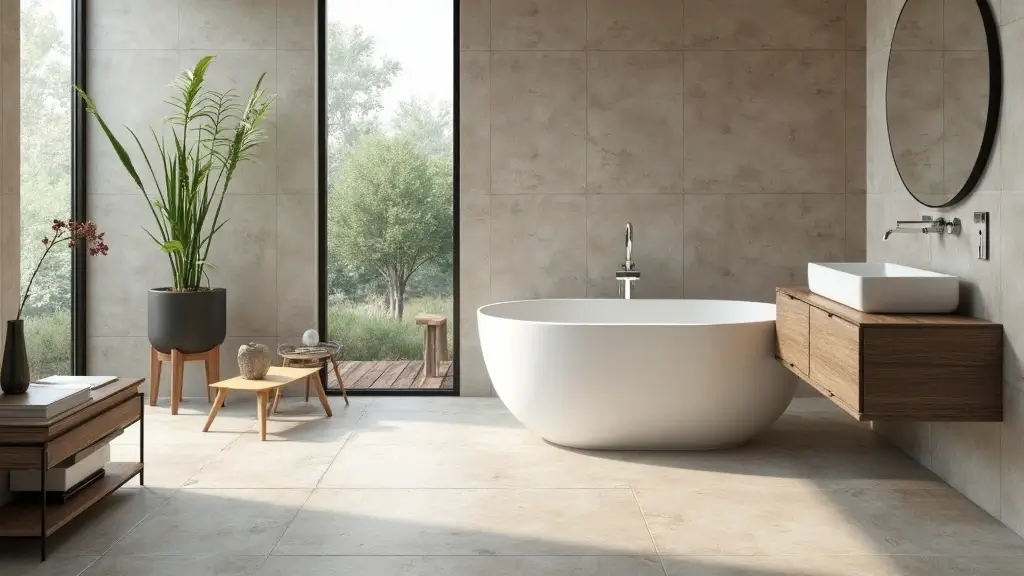 28 Small Bathroom Floor Tile Ideas That Look Spacious