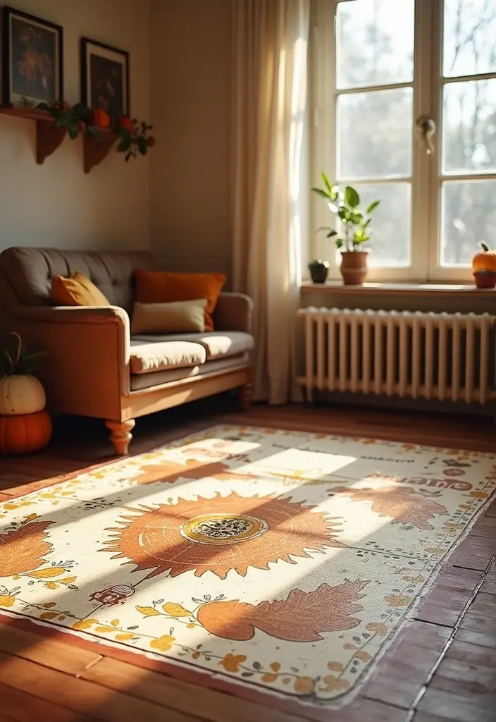 28 Stenciled Floor Ideas That Add Playful Character 20 28 Stenciled Floor Ideas That Add Playful Character - 20. Seasonal Themes