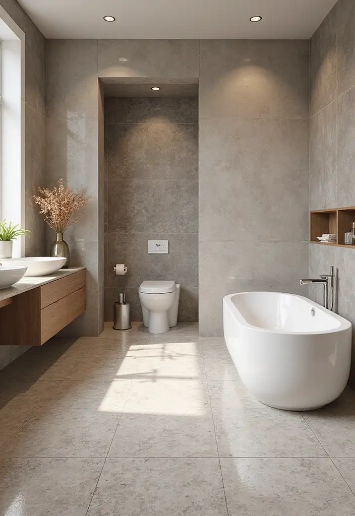 29 Bathroom Floor Ideas That Upgrade Style Instantly 15 29 Bathroom Floor Ideas That Upgrade Style Instantly - 15. Poured Resin: Seamless Elegance