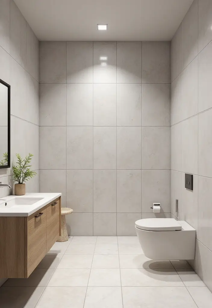 29 Bathroom Floor Ideas That Upgrade Style Instantly 18 29 Bathroom Floor Ideas That Upgrade Style Instantly - 18. Glossy Ceramic: Classic Yet Modern