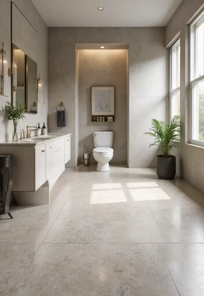 29 Bathroom Floor Ideas That Upgrade Style Instantly 22 29 Bathroom Floor Ideas That Upgrade Style Instantly - 22. Luxury Vinyl: High-End Appeal