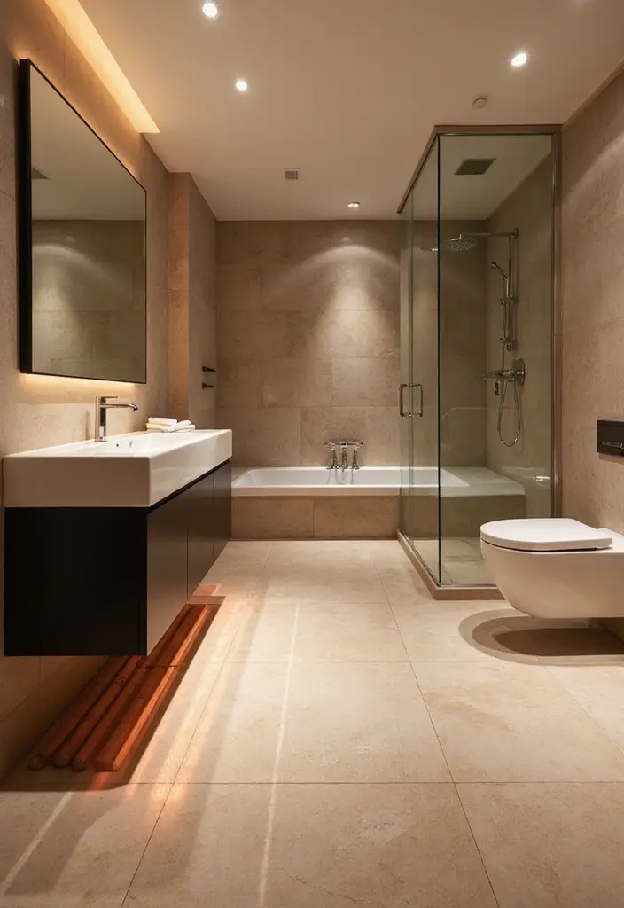 29 Bathroom Floor Ideas That Upgrade Style Instantly 27 29 Bathroom Floor Ideas That Upgrade Style Instantly - 27. Radiant Heated Floors: Comfort Luxury