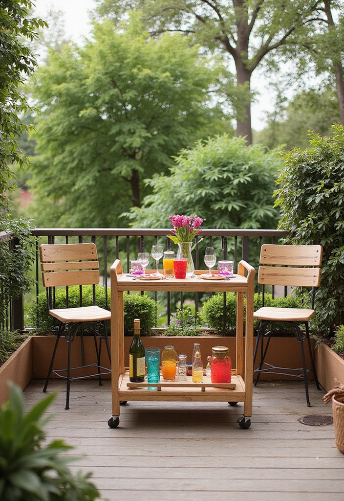 29 First Floor Balcony Ideas That Feel Elegant & Breezy 19 29 First Floor Balcony Ideas That Feel Elegant & Breezy - 19. Chic Outdoor Bar