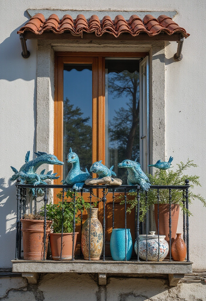 29 First Floor Balcony Ideas That Feel Elegant & Breezy 21 29 First Floor Balcony Ideas That Feel Elegant & Breezy - 21. Artistic Touches