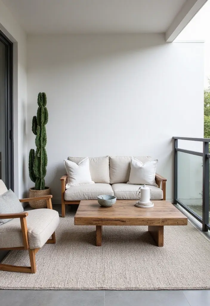 29 First Floor Balcony Ideas That Feel Elegant & Breezy 3 29 First Floor Balcony Ideas That Feel Elegant & Breezy - 3. Minimalist Coastal Vibes