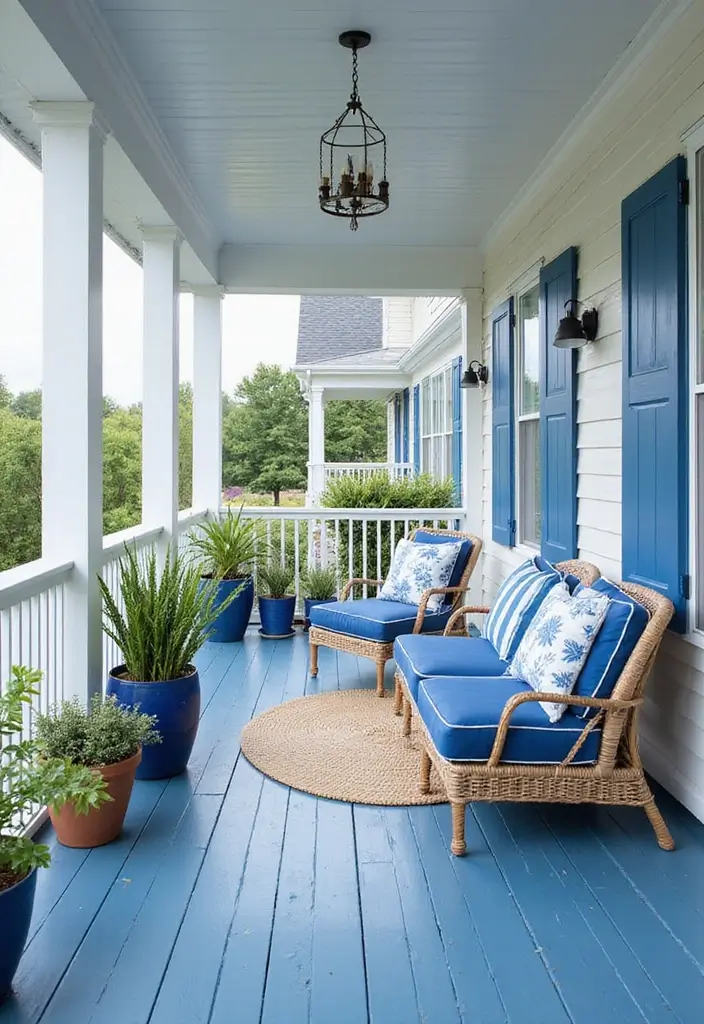 29 First Floor Balcony Ideas That Feel Elegant & Breezy 5 29 First Floor Balcony Ideas That Feel Elegant & Breezy - 5. Nautical Themed Decor