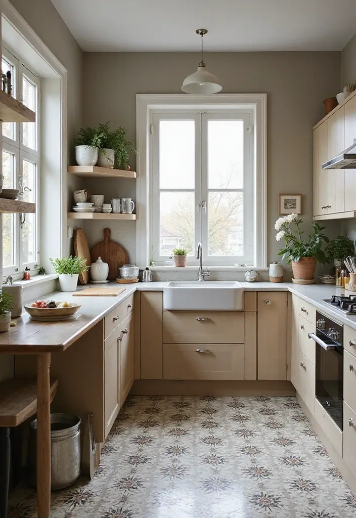 29 Floor Designs That Transform Any Room Into Chic Spaces 11 29 Floor Designs That Transform Any Room Into Chic Spaces - 11. Vintage Tiles Makeover