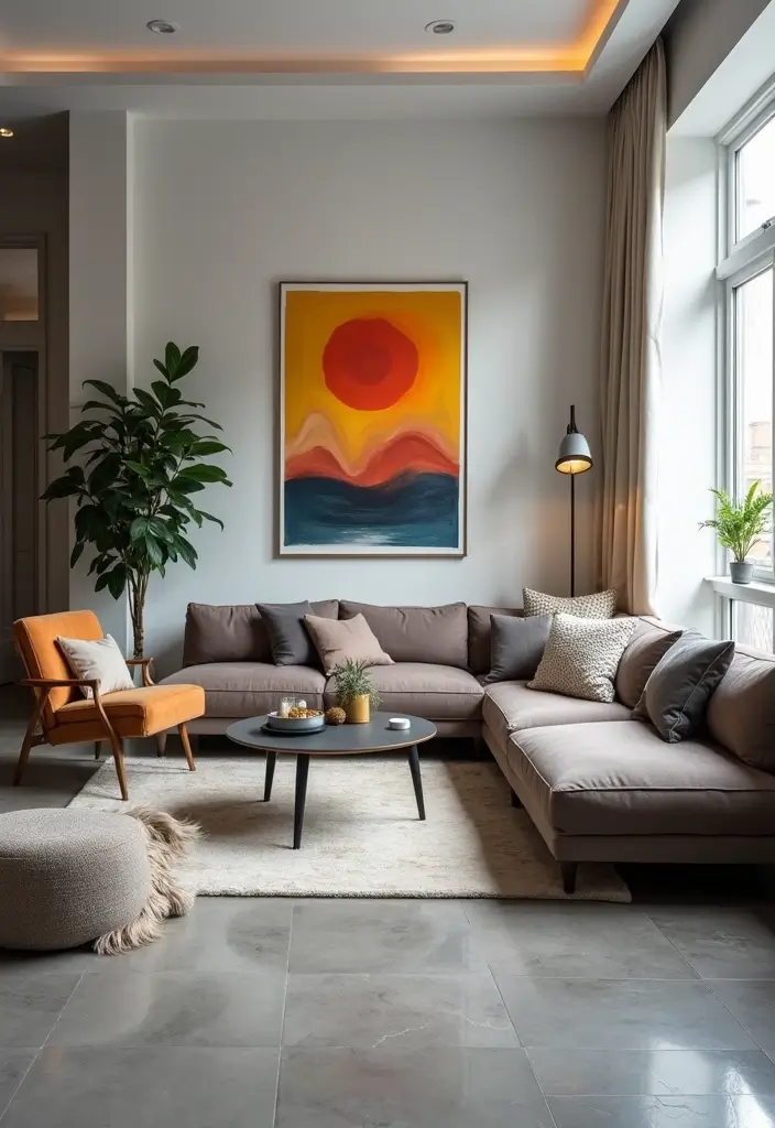29 Floor Designs That Transform Any Room Into Chic Spaces 21 29 Floor Designs That Transform Any Room Into Chic Spaces - 21. Minimalist Gray Tones