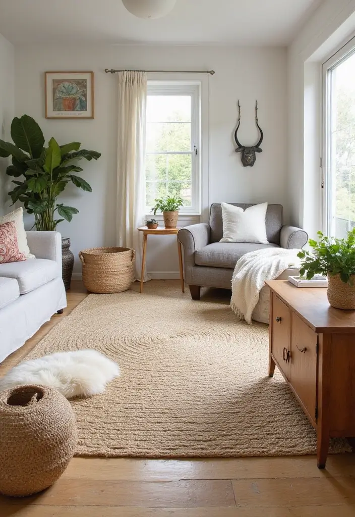29 Floor Designs That Transform Any Room Into Chic Spaces 24 29 Floor Designs That Transform Any Room Into Chic Spaces - 24. Natural Fiber Weaves