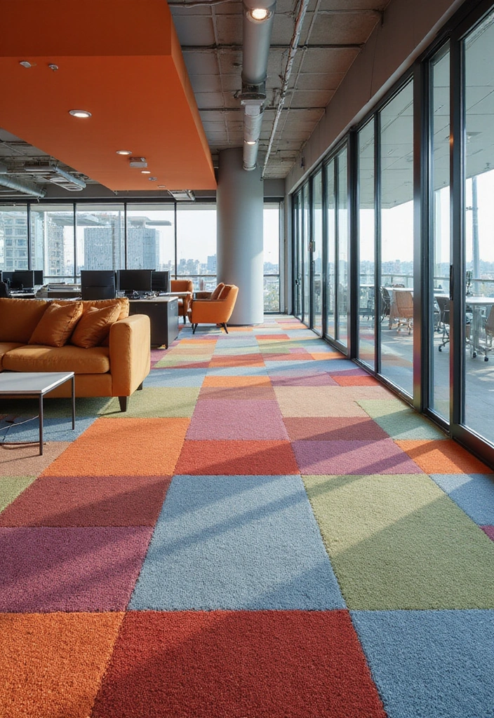 29 Floor Designs That Transform Any Room Into Chic Spaces 9 29 Floor Designs That Transform Any Room Into Chic Spaces - 9. Sustainable Carpet Tiles