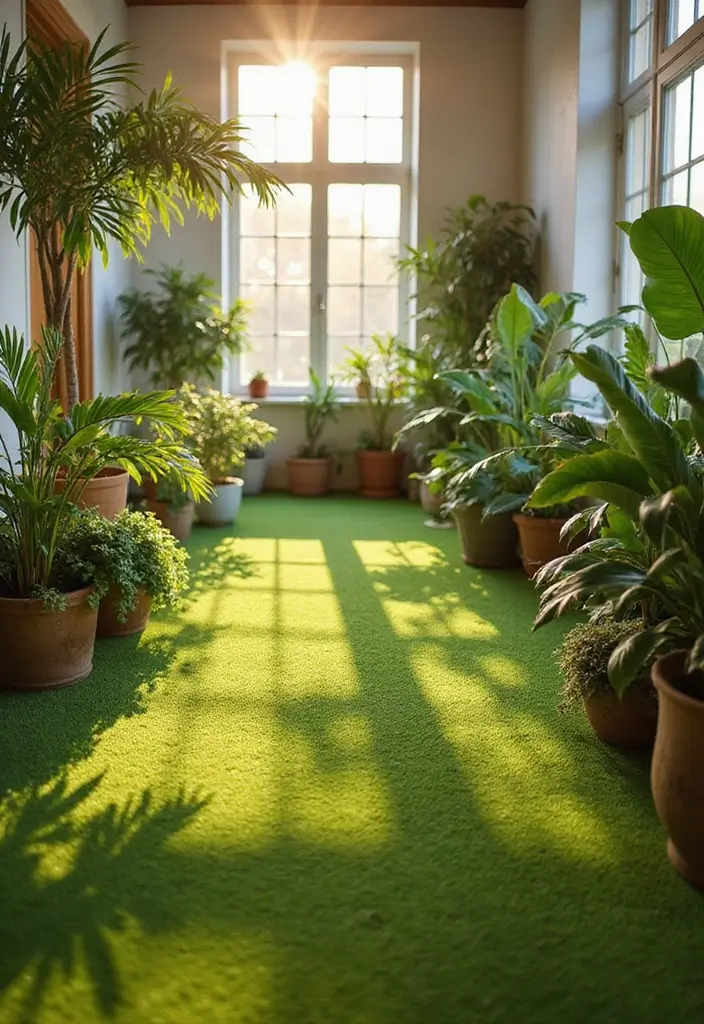 29 Floor Ideas That Inspire Every Room In The House 12 29 Floor Ideas That Inspire Every Room In The House - 12. Green Grass Flooring