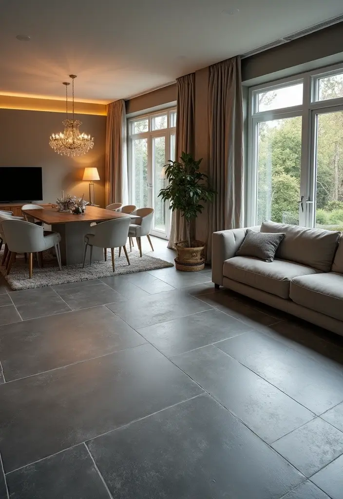 29 Floor Ideas That Inspire Every Room In The House 28 29 Floor Ideas That Inspire Every Room In The House - 28. Cool Slate Tiles