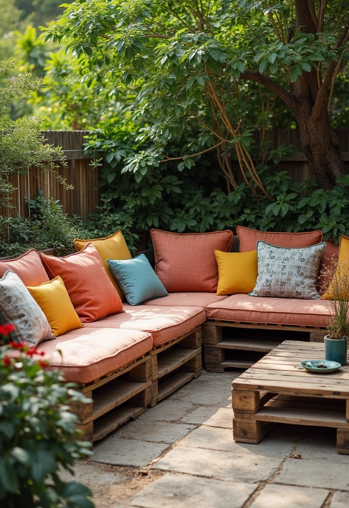 29 Floor Seating Ideas That Make Small Spaces Work 23 29 Floor Seating Ideas That Make Small Spaces Work - 23. Rustic Pallet Benches