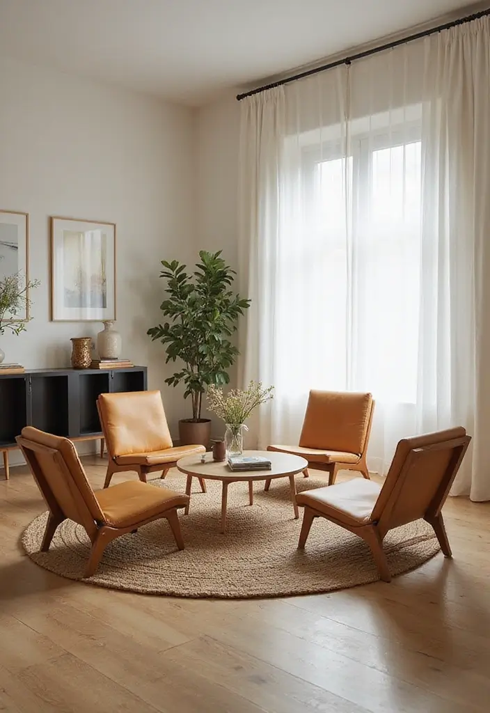 29 Floor Seating Ideas That Make Small Spaces Work 8 29 Floor Seating Ideas That Make Small Spaces Work - 8. Folding Floor Chairs for Flexibility