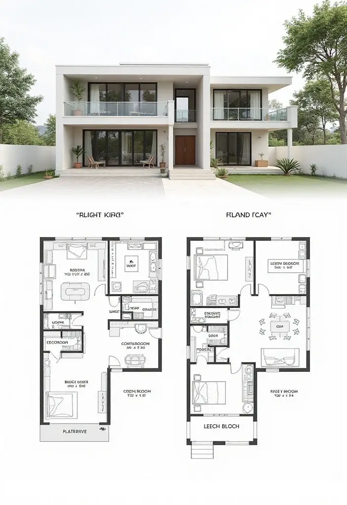 29 House Floor Plans 2 Story That Families Will Love 11 29 House Floor Plans 2 Story That Families Will Love - 11. The Minimalist Marvel