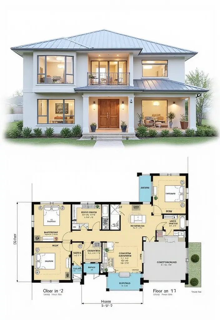 29 House Floor Plans 2 Story That Families Will Love 12 29 House Floor Plans 2 Story That Families Will Love - 12. The Tech-Savvy Home