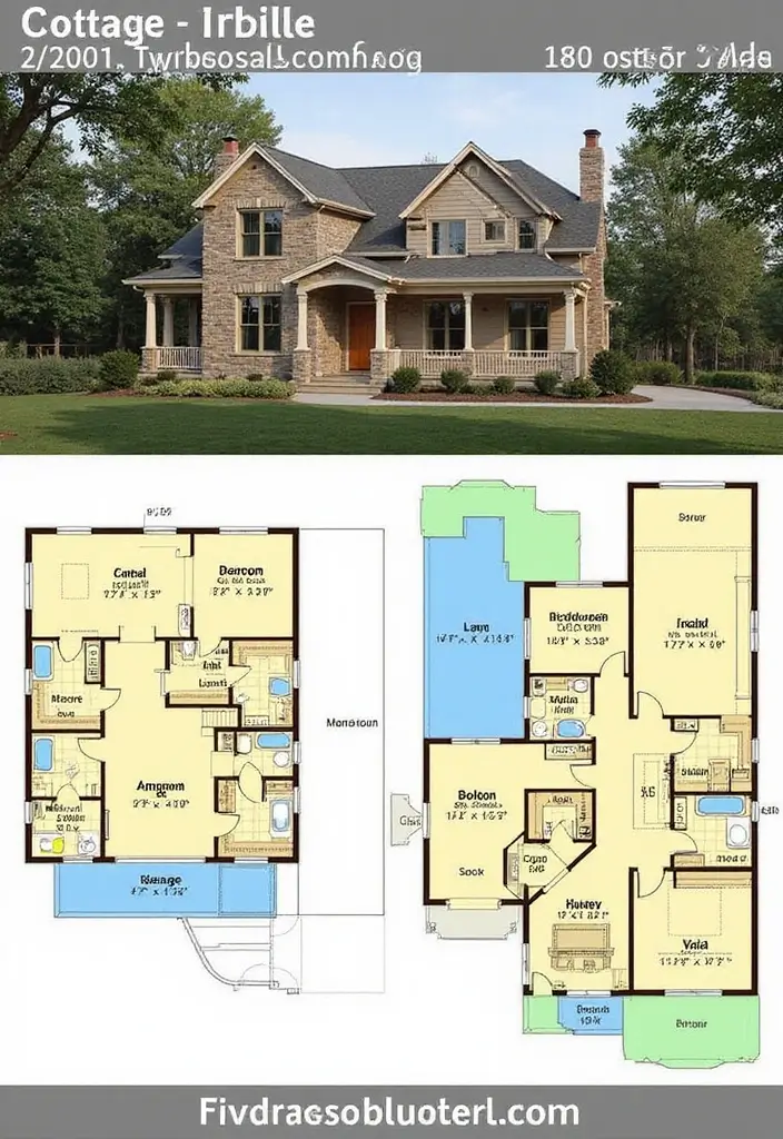 29 House Floor Plans 2 Story That Families Will Love 14 29 House Floor Plans 2 Story That Families Will Love - 14. The Cottage Retreat