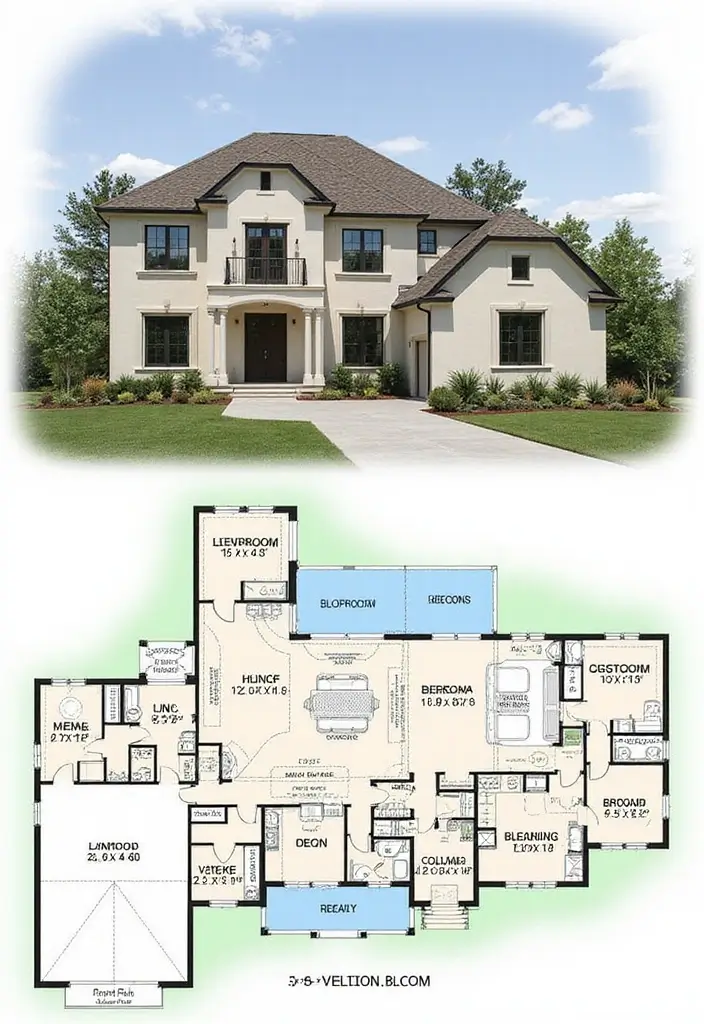 29 House Floor Plans 2 Story That Families Will Love 18 29 House Floor Plans 2 Story That Families Will Love - 18. The Elegant Escape