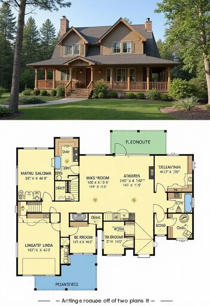 29 House Floor Plans 2 Story That Families Will Love 4 29 House Floor Plans 2 Story That Families Will Love - 4. The Nature-Lover's Retreat