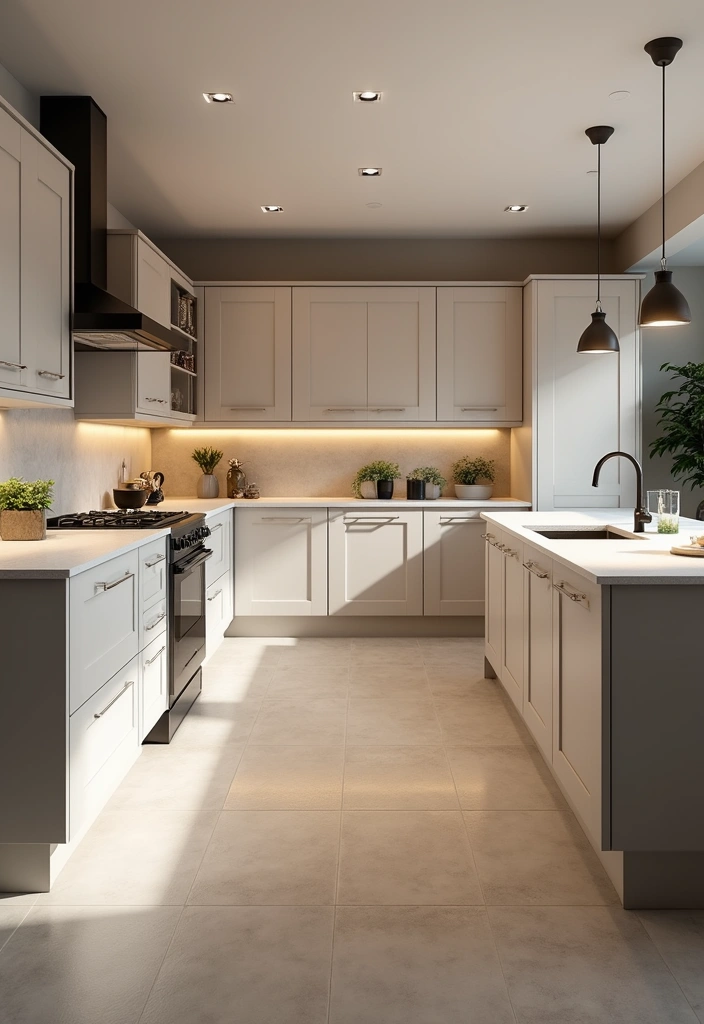 29 Kitchen Floor Plans That Maximize Function & Flow 2 29 Kitchen Floor Plans That Maximize Function & Flow - 2. U-Shaped Kitchen for Maximum Storage