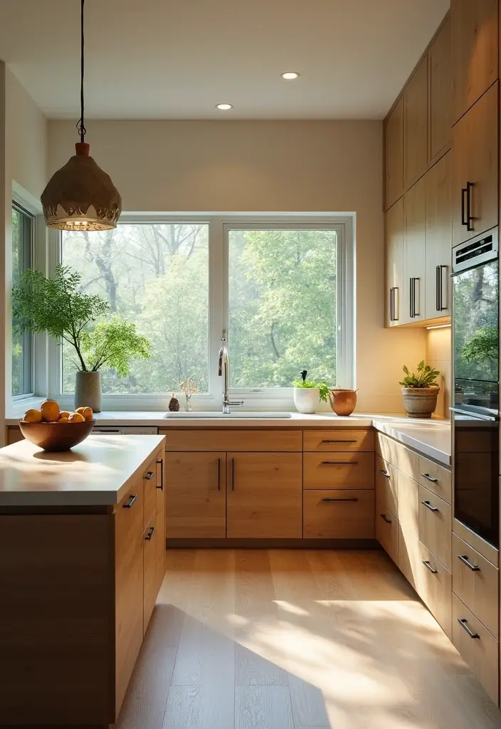 29 Kitchen Floor Plans That Maximize Function & Flow 27 29 Kitchen Floor Plans That Maximize Function & Flow - 27. Sustainable Materials in Kitchen Design