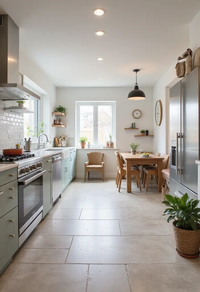 29 Kitchen Floor Plans That Maximize Function & Flow 29 29 Kitchen Floor Plans That Maximize Function & Flow - 29. Zones for Cooking, Dining, and Relaxing
