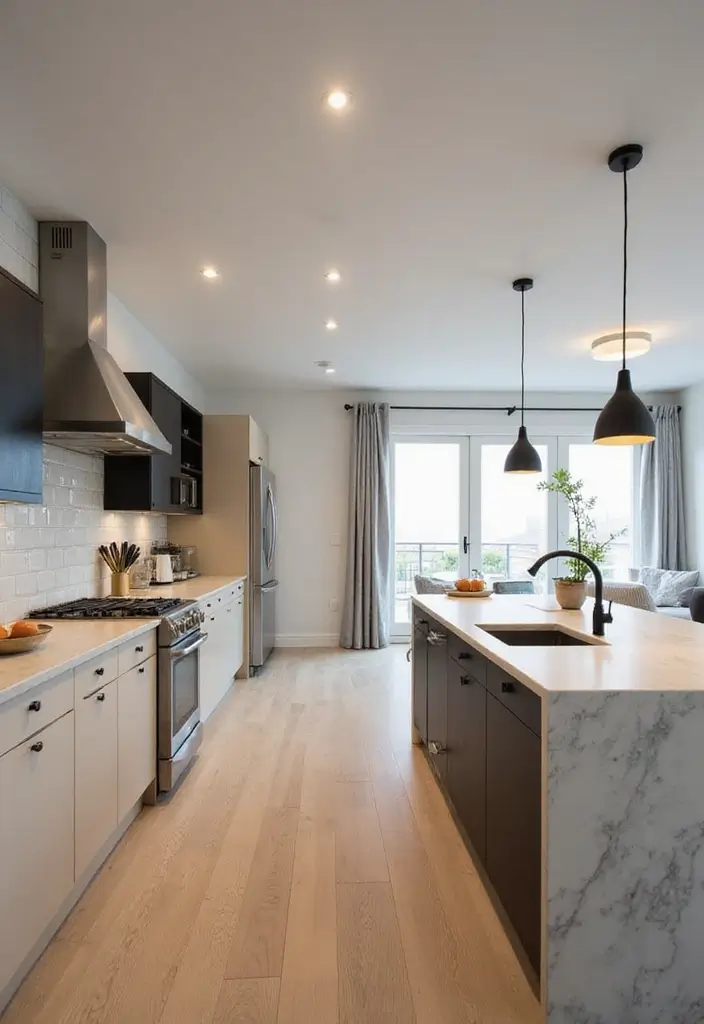 29 Kitchen Floor Plans That Maximize Function & Flow 4 29 Kitchen Floor Plans That Maximize Function & Flow - 4. Open Concept Kitchen for Social Cooking