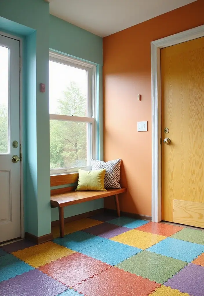 29 Mudroom Floor Inspirations That Balance Function & Style 16 29 Mudroom Floor Inspirations That Balance Function & Style - 16. Flexible Foam Tiles