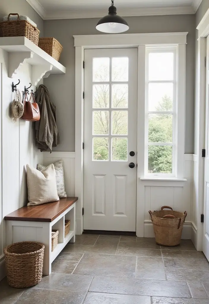 29 Mudroom Floor Inspirations That Balance Function & Style 25 29 Mudroom Floor Inspirations That Balance Function & Style - 25. Durable Outdoor Tiles