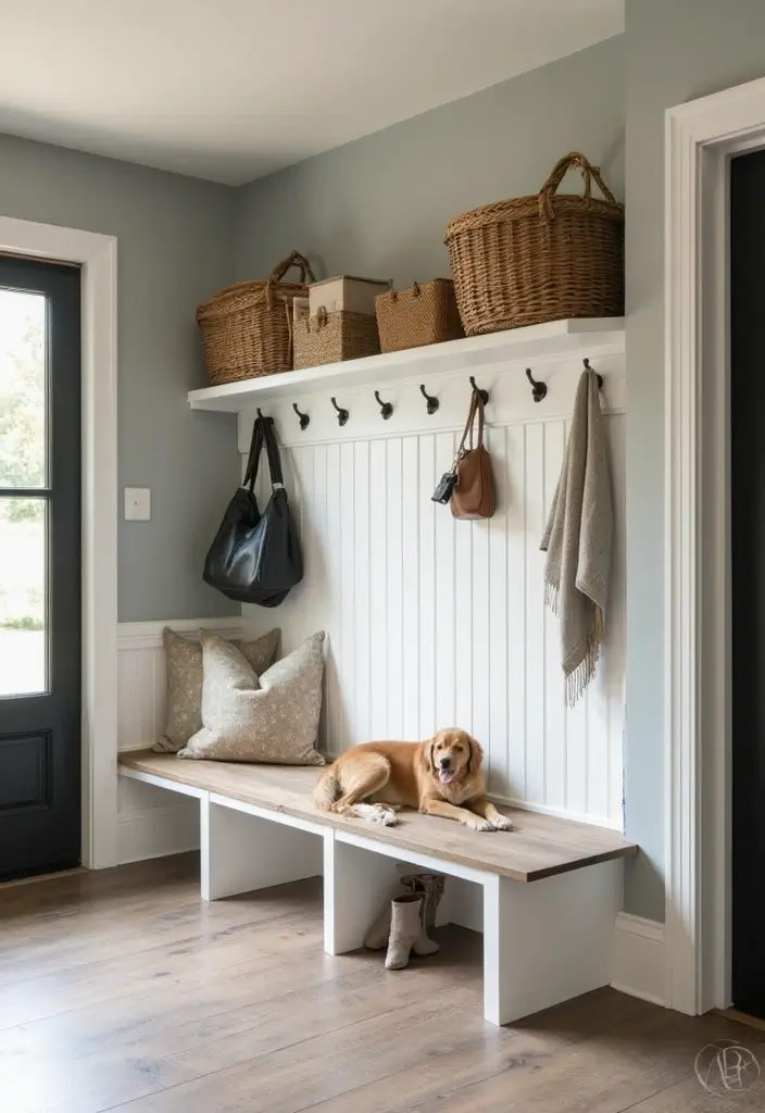 29 Mudroom Floor Inspirations That Balance Function & Style 29 29 Mudroom Floor Inspirations That Balance Function & Style - 29. Innovative Antimicrobial Flooring