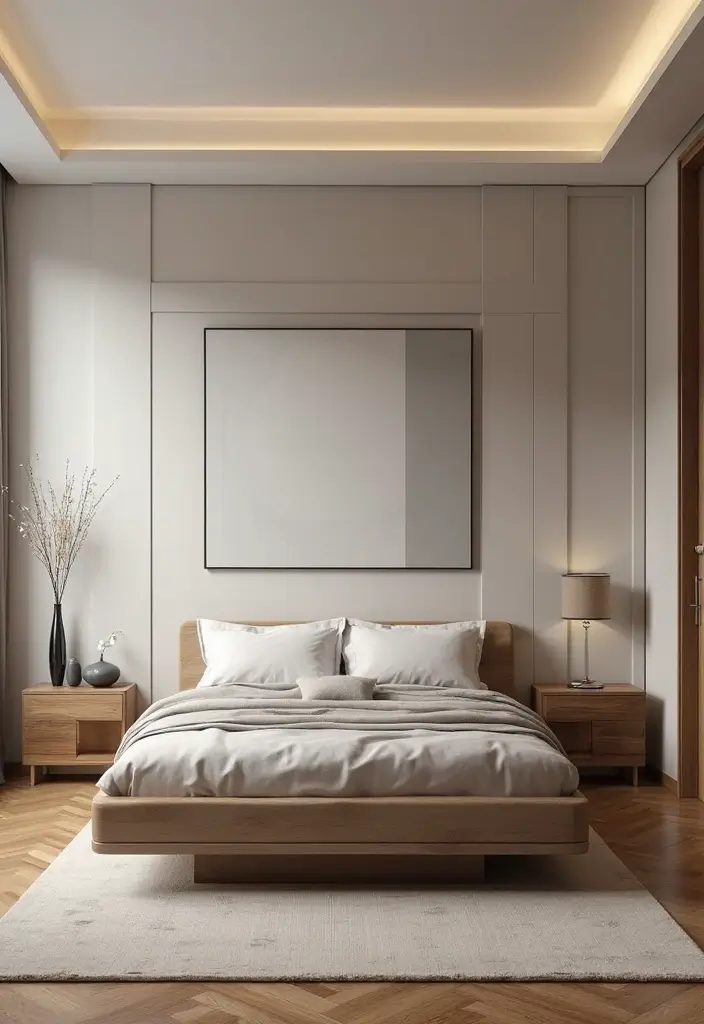 29 Wooden Floor Bedroom Designs That Never Go Out of Style 10 29 Wooden Floor Bedroom Designs That Never Go Out of Style - 10. Contemporary Style