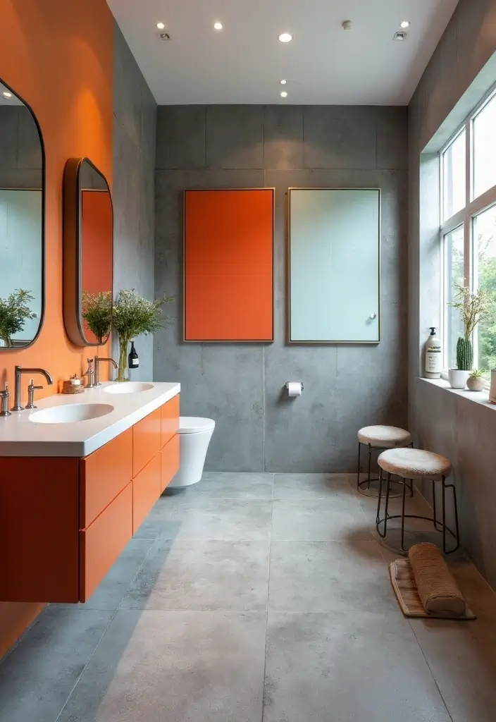 30 Bathroom Grey Floor Designs That Feel Sleek 21 30 Bathroom Grey Floor Designs That Feel Sleek - 21. Cool Grey Cement Sheet Flooring