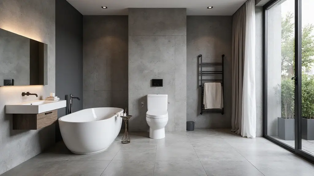 30 Bathroom Grey Floor Designs That Feel Sleek