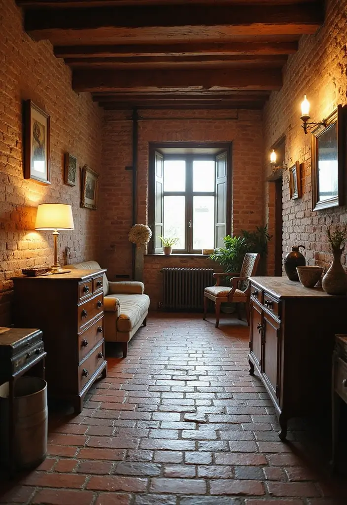 30 Bedroom Floor Tile Ideas That Look Fresh & Modern 13 30 Bedroom Floor Tile Ideas That Look Fresh & Modern - 13. Rustic Brick Effect Tiles