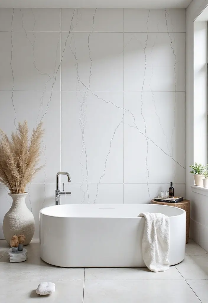 30 Bedroom Floor Tile Ideas That Look Fresh & Modern 18 30 Bedroom Floor Tile Ideas That Look Fresh & Modern - 18. Artistic Grout Lines with White Tiles